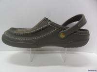 Crocs mens Mesa Leather ~ new with tags ~ chocolate/mushroom~ size 13 