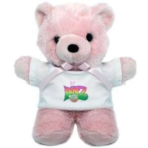  Teddy Bear Pink Paz Spanish Peace with Dove and Peace 
