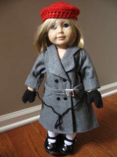   Red Coat for American Girl Dolls  Just Like You,Kit,Molly,Mia,Jesse