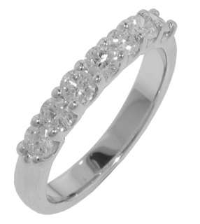 00 Ct Ladies Round Diamond White Gold Wedding Band F VS2 in Sculpted 