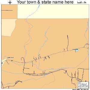  Street & Road Map of Cuartelez, New Mexico NM   Printed 