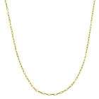 Showman Jewels 14k Solid White Gold Figaro Chain Necklace LONG 6mm 26 