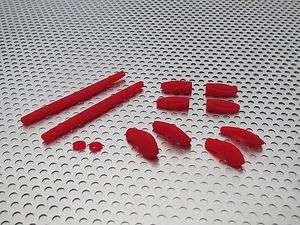 LINEGEAR COMPLETE REPLACEMENT RUBBER SET RED FOR OAKLEY JULIET  