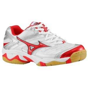 Womens Mizuno Wave Rally 2 Volleyball Shoes White/Red  