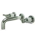   Brass Concord Chrome Two Handle Wall Mount Vessel Sink Faucet