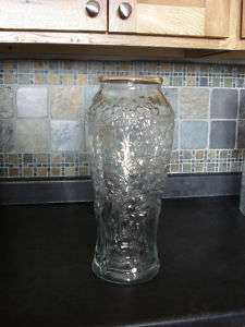 Large Goofus Glass Style Hand Blown Pickle Jar Vase  