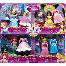   Pack   Cinderella/Belle/Ariel/Sleeping Beauty   Mattel   