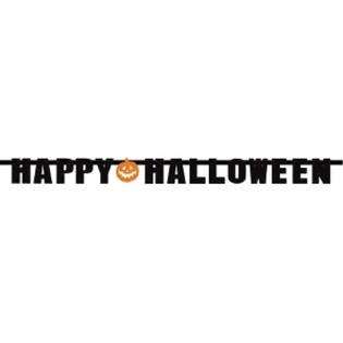 DDI Happy Halloween Glitter Letter Banner(Pack of 3) 