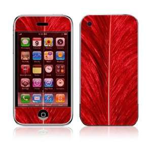 Apple iPhone 2G Skin Decal Sticker   Red Feather 