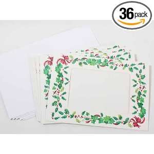  36 Christmas Holiday Photo Frame Cards and Envelopes 