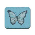 Graphics and More Butterfly Distressed   Blue Mousepad Mouse Pad