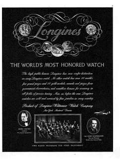 1946 VINTAGE AD   LONGINES WATCH 5 25  