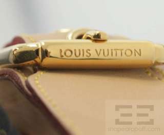 Louis Vuitton Vachetta Leather & Monogram Denim Flat Thong Sandals 