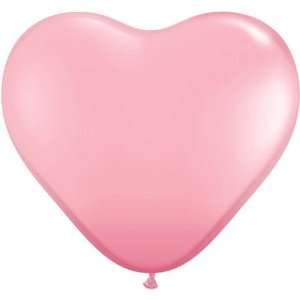  Pink Heart Shaped 11 Latex Balloon Toys & Games