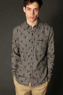 UrbanOutfitters  BDG Deer Print Flannel Shirt