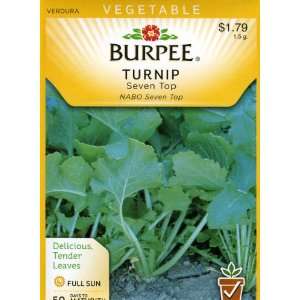  Burpee 68538 Turnip Seven Top Seed Packet Patio, Lawn 