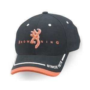 Browning (BRN308224621) Flex Fit Stretch Logo Brim Tip Cap, Black with 