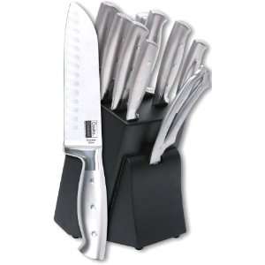 Cook N Home 10 Piece Forged Stainless Handle Knife Set with Block 