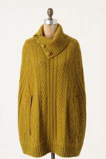 Anthropologie   Cabled Cocoon Poncho  