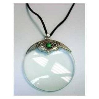 4x Silver Magnifier Pendant with Chain