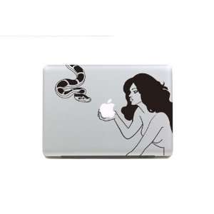  Beautiful Girl and Snake   Macbook Decal Sticker Partial 