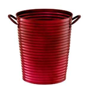  Red Tin Metal Bucket with Handles