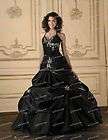2011 black quinceanera evening bride Dress SIZE 6   28