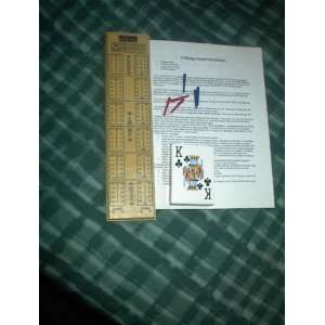  Cribbage Board Full Size w/ Cards 