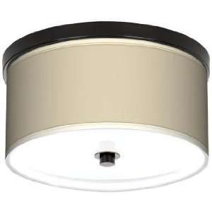  Softer Tan 10 1/4 Wide CFL Bronze Ceiling Light