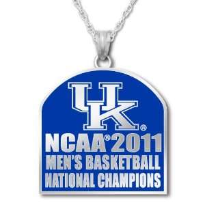 NCAA Kentucky Wildcats 2011 Mens Basketball Champions Sterling Silver 