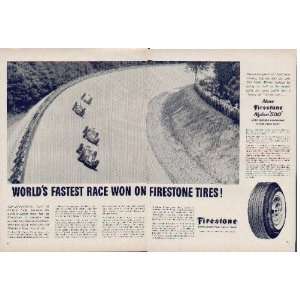 Worlds Fastest Race Won On Firestone Tires The International 500 