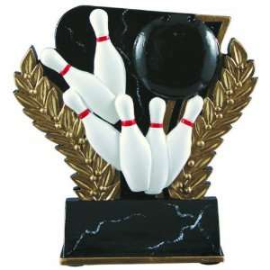  Trophy Paradise 6 Midnight Wreath Resin Award   Bowling 