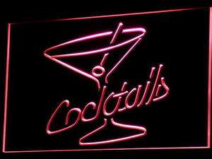 i522 r Cocktails Rum Wine Lounge Bar Pub NEW Light Sign  