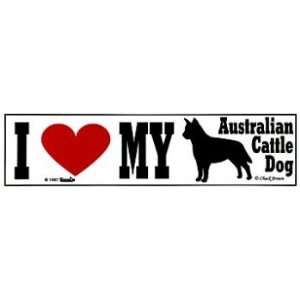  Australian Cattle Dog Bumper Sticker Automotive