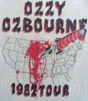 OZZY OSBOURNE Vintage Concert SHIRT 80s TOUR T RARE ORIGINAL 1982 