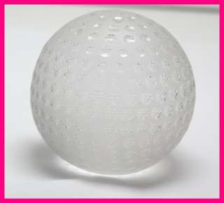 Tiffany & Co. Crystal Golf Ball Paperweight  