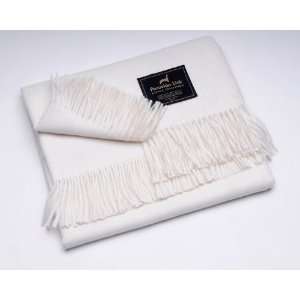  PERUVIAN LINK Marfil Ivory 100% Superfine Alpaca Blanket 