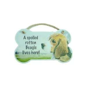 Spoiled Rotten Beagle Plaque Sign