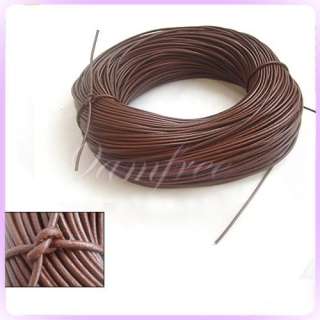 9M Brown Genuine Leather Jewelry necklace DIY Cord 2mm  