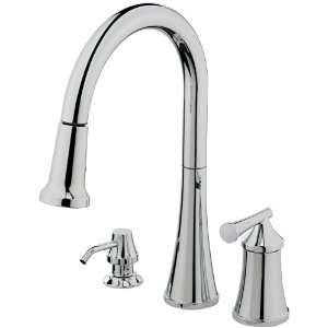   20 51132 S Giorgino Single Handle Pull Down Kitchen Faucet, Chrome