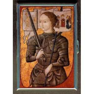 KL JOAN OF ARC FEMINIST ICON ID CREDIT CARD WALLET CIGARETTE CASE 