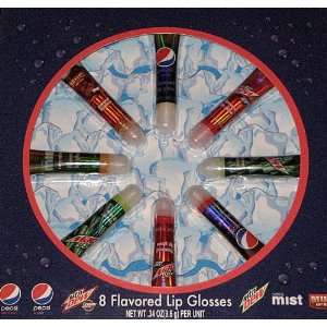 Pepsi Flavored Lip Gloss Gift Set   8 pc. Beauty