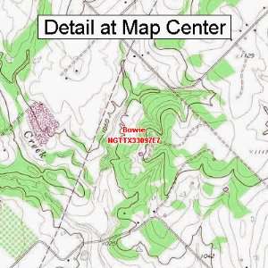   Quadrangle Map   Bowie, Texas (Folded/Waterproof)