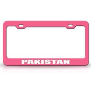  PAKISTAN Country Steel Auto License Plate Frame Tag Holder 