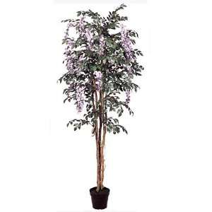  Two 6Ft Artificial Silk Wisteria Tree  1680 Leaves In Pot 
