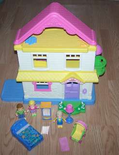 Fisher Price My First Doll House Lot With Furniture Figures 