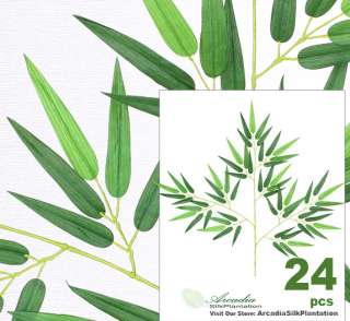 24 pcs 27 Bamboo Spray 720 Leaves Silk Plants 5560  