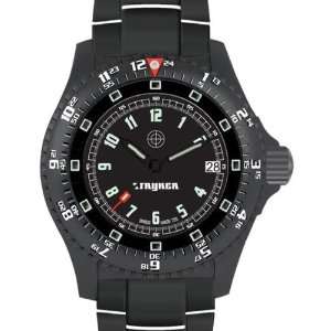  Military Analog Quartz Timepiece, IP Black, Black Dial 