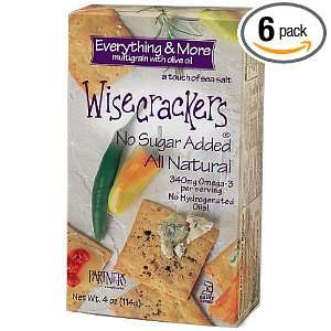 Wisecrackers Everything and More Multigrain Crackers with Olive Oil, 4 