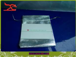 10X silver gift bag pouch 95X115MM organza wedding gift  